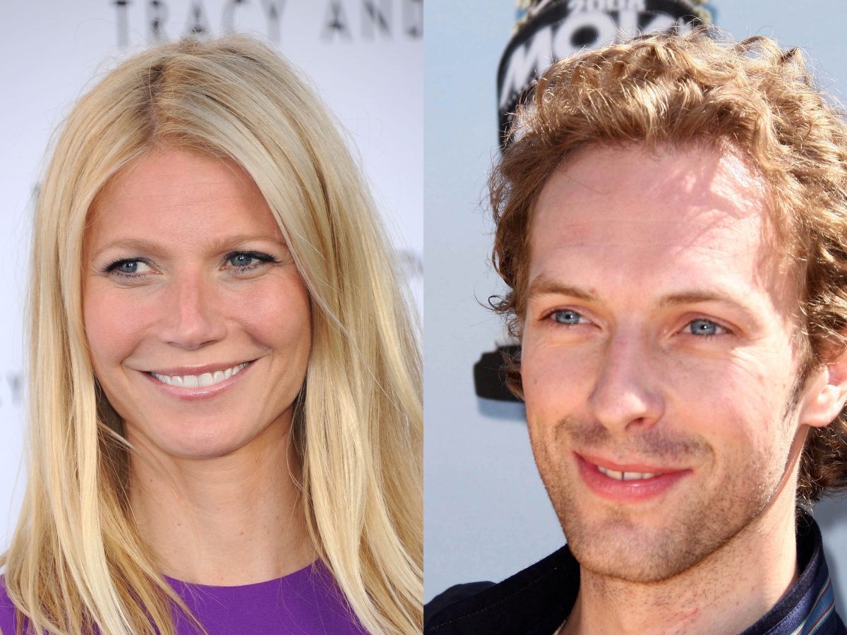 Headshots of Gwyneth Paltrow and Chris Martin